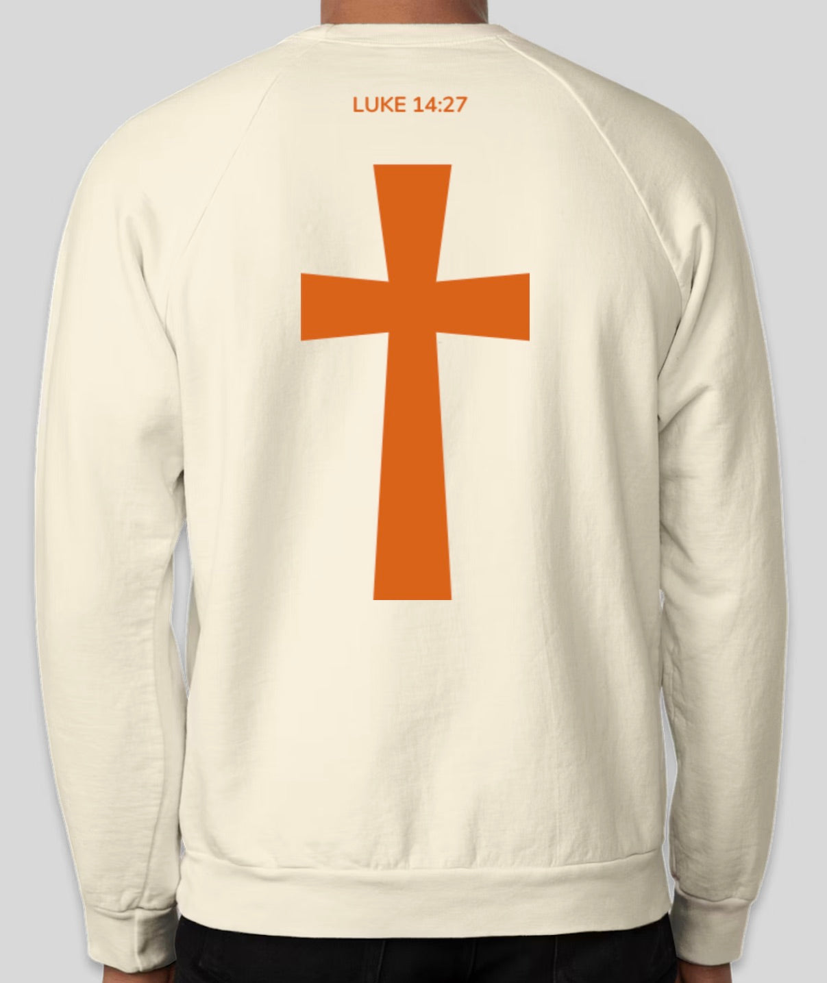 WWJD Cream/Orange Sweatshirt