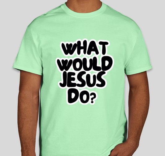 WWJD Green T-shirt